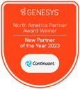 Genesys New Partner PoY badge