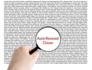 Searching for Auto-Renewal Clause