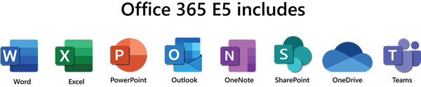 Microsoft Office 365 E5 applications