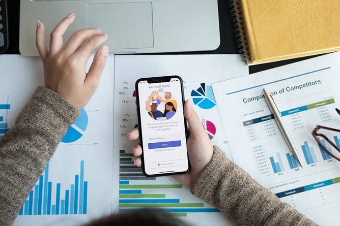 Microsoft Teams on Mobile Device